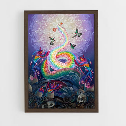 ap-rainbow serpent-1 cadre Bois foncé