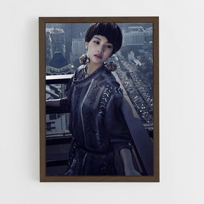ap-rainie yang-6 cadre Bois foncé