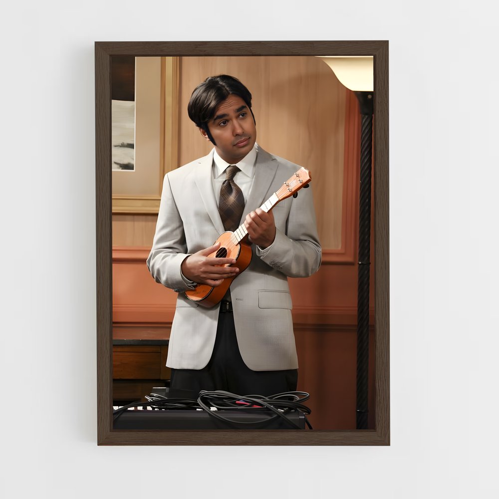 ap-raj koothrappali-2 cadre Bois foncé
