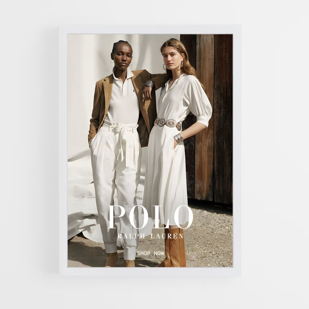 ap-ralph lauren-9 cadre Blanc