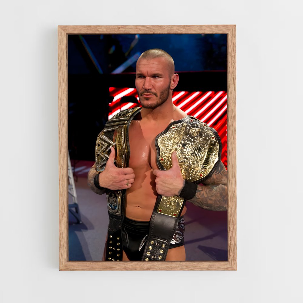 ap-randy orton-3 cadre Bois clair
