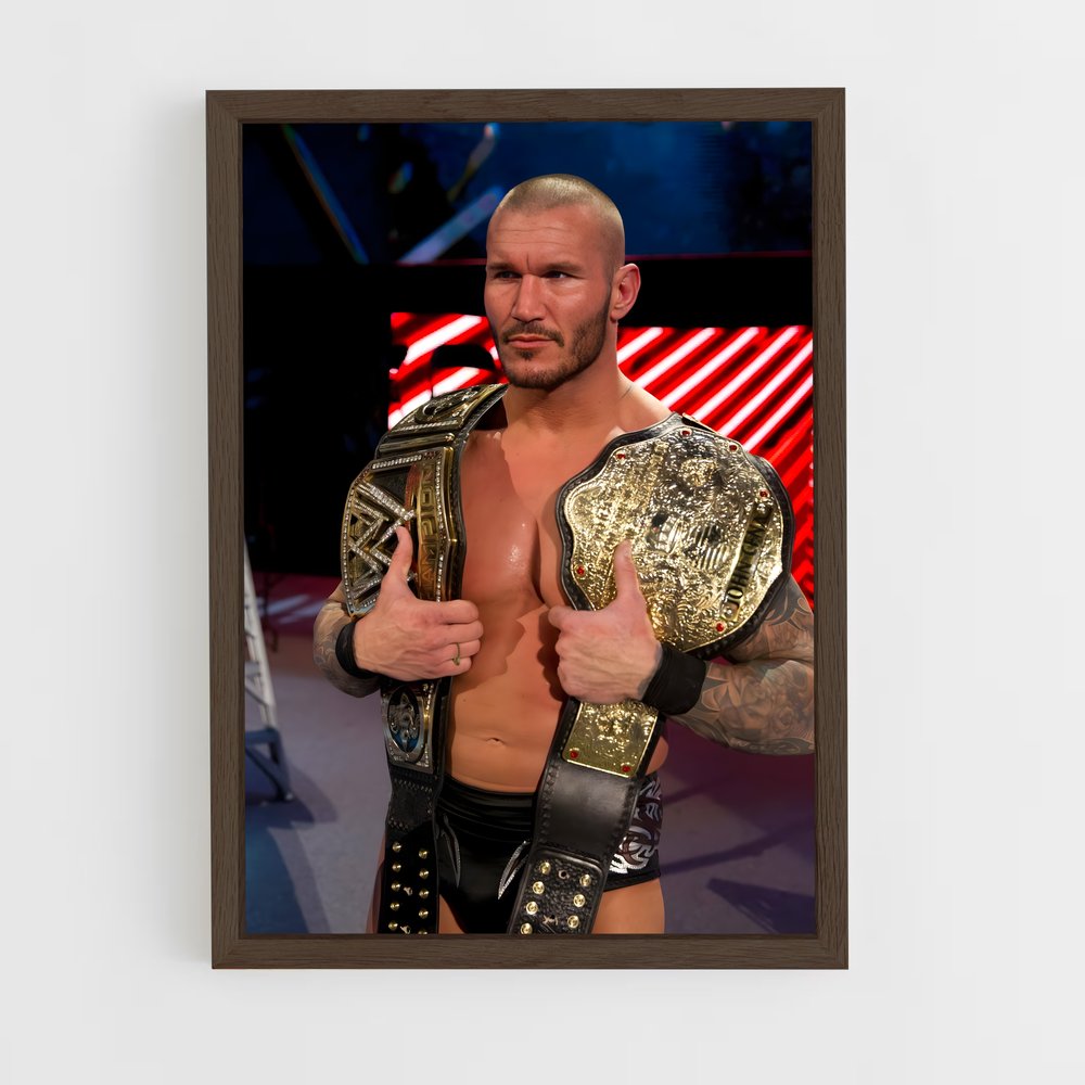 ap-randy orton-3 cadre Bois foncé