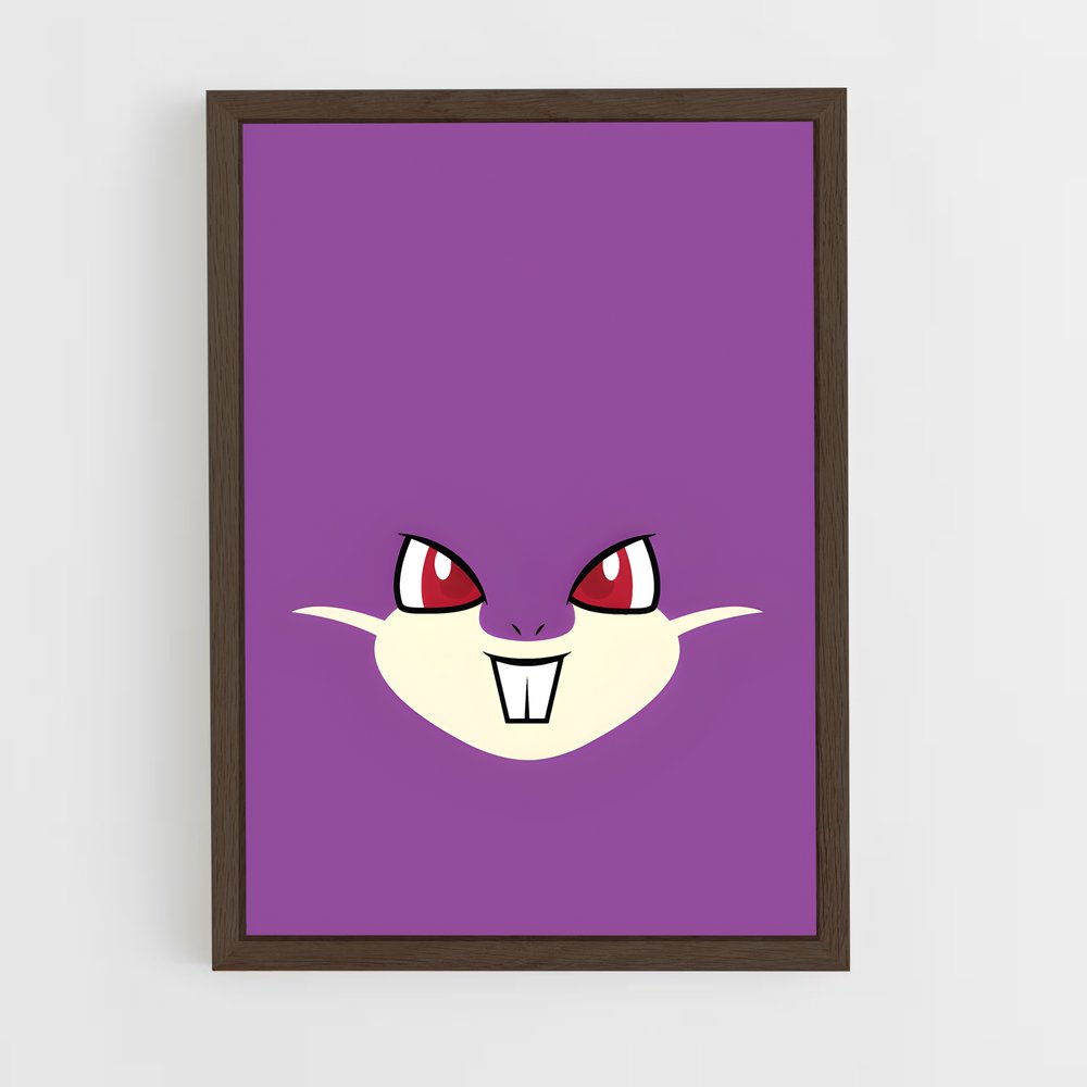 ap-rattata-1 cadre Bois foncé