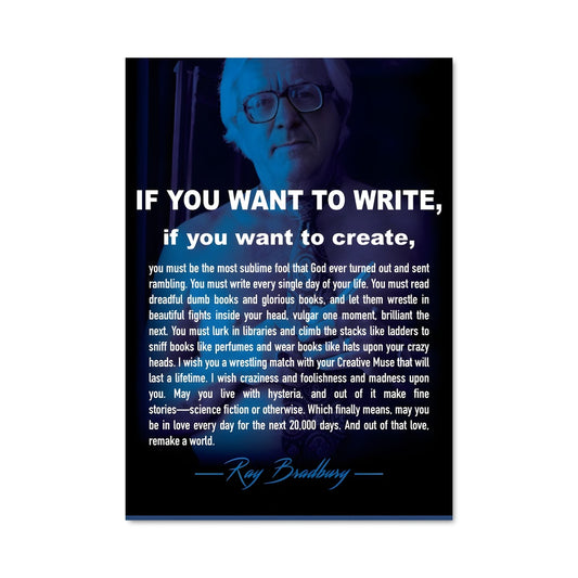 Poster Les Mots de Bradbury