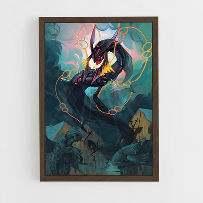 ap-rayquaza-2 cadre Bois foncé