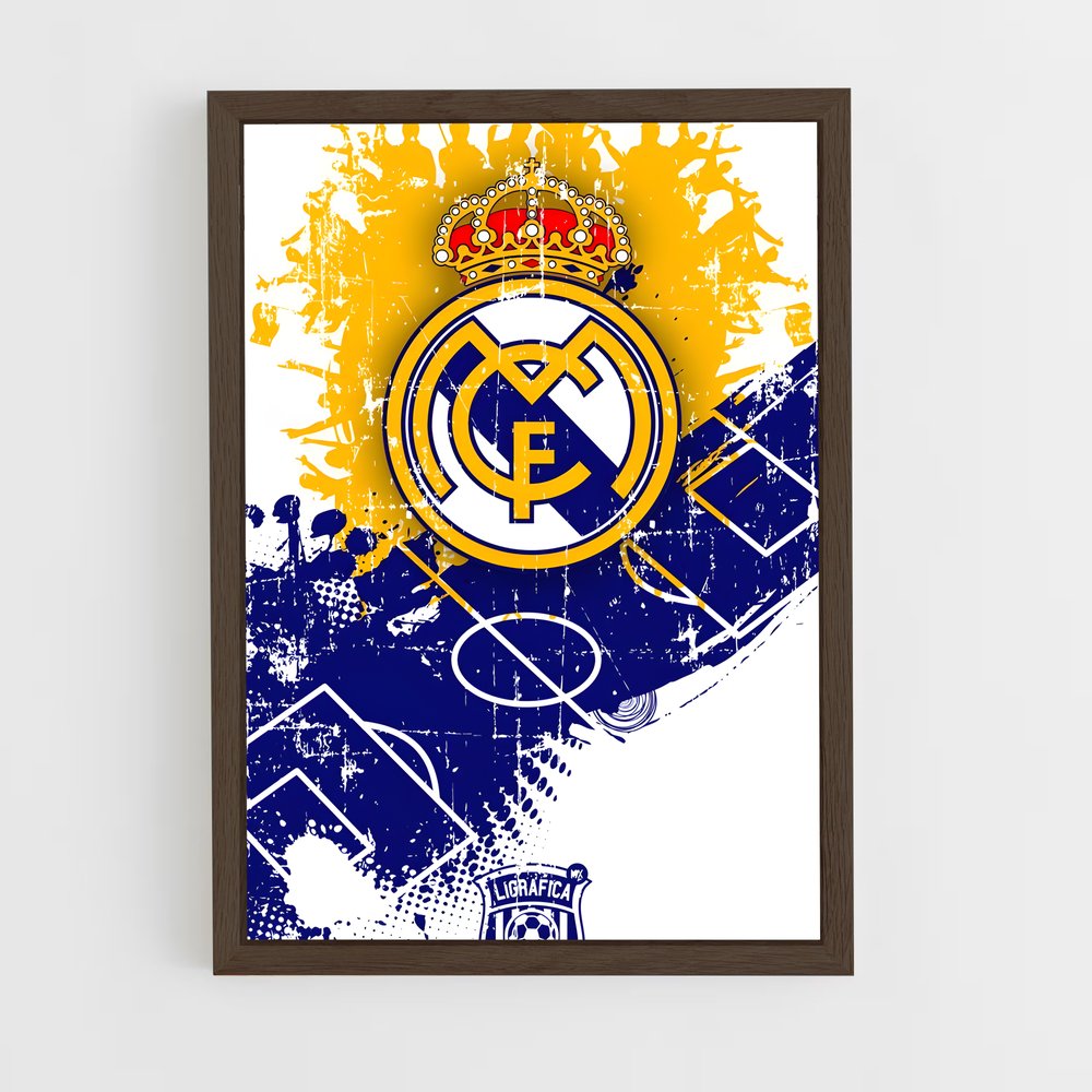 ap-real madrid cf-3 cadre Bois foncé