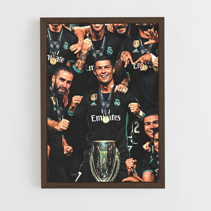 ap-real madrid cf-7 cadre Bois foncé