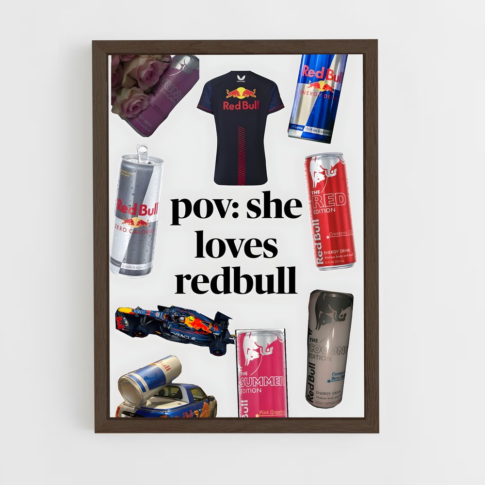 ap-red bull-7 cadre Bois foncé