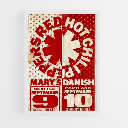 ap-red hot chili peppers-4 cadre Blanc
