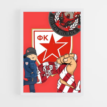 ap-red star belgrade-3 cadre Blanc