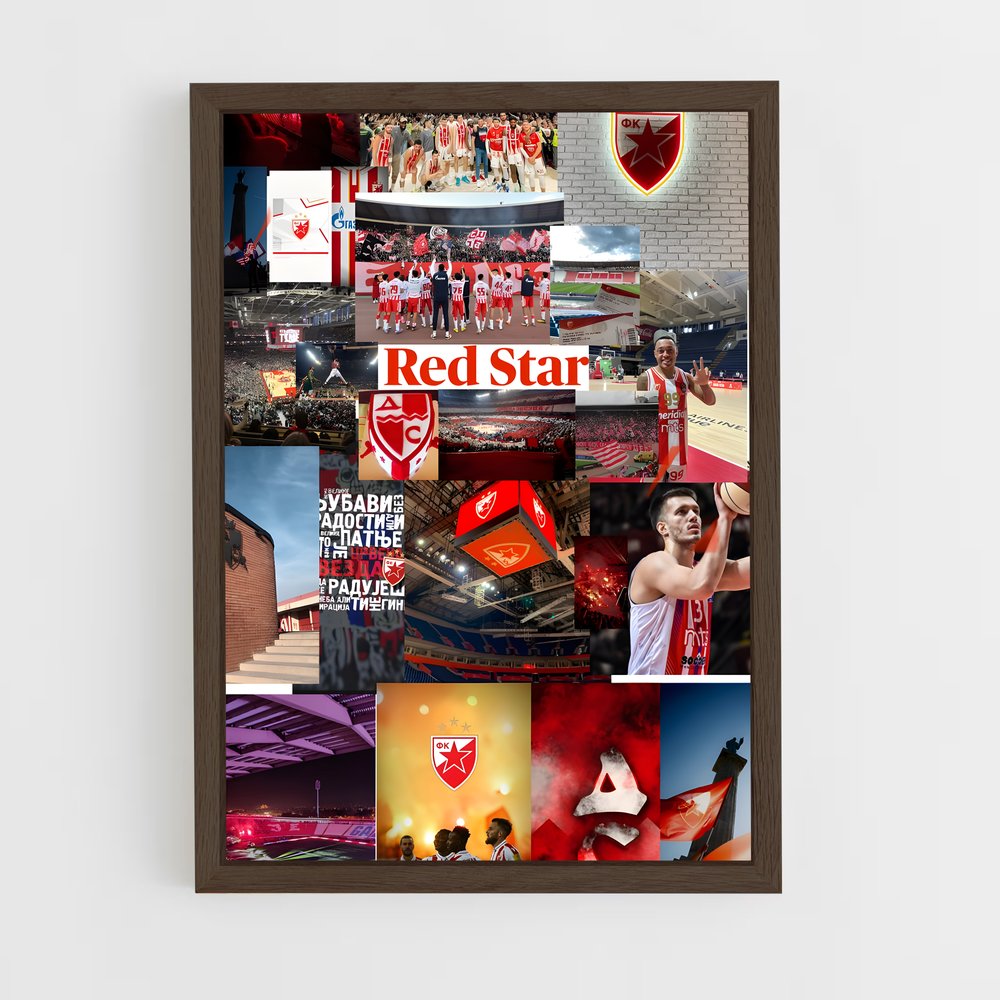 ap-red star belgrade-8 cadre Bois foncé