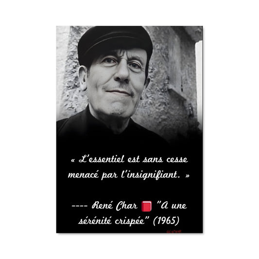 Poster Rene char 13339