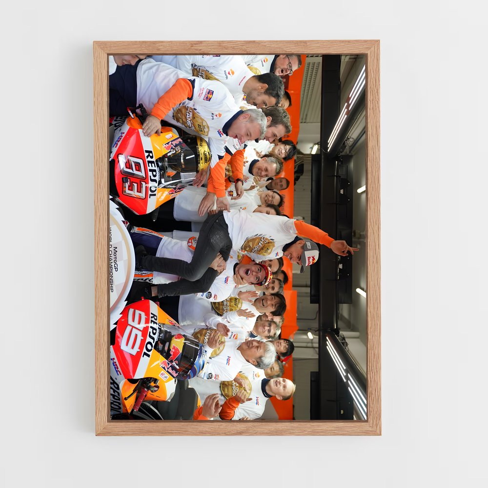 ap-repsol honda team-5 cadre Bois clair