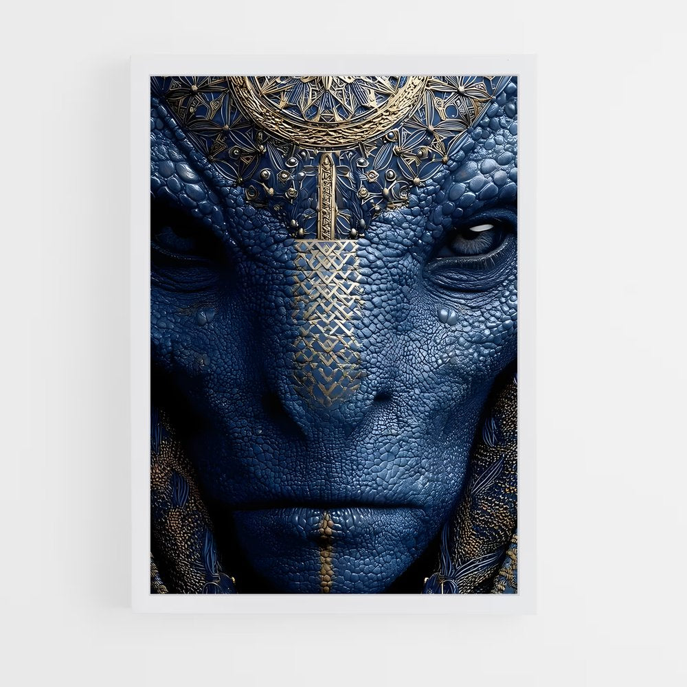 ap-reptilian alien-7 cadre Blanc