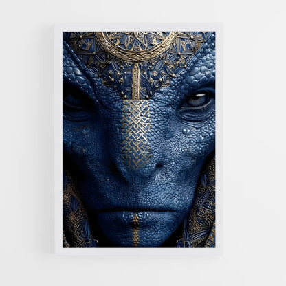 ap-reptilian alien-7 cadre Blanc