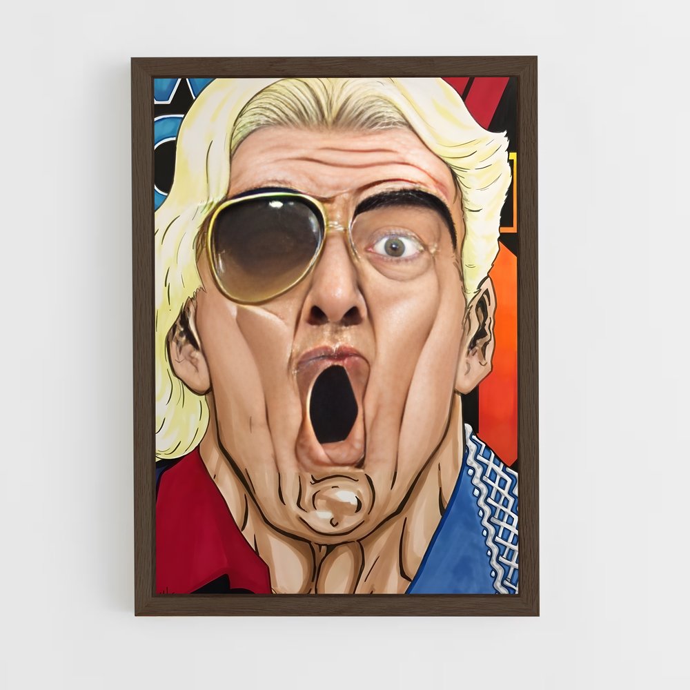 ap-ric flair-5 cadre Bois foncé
