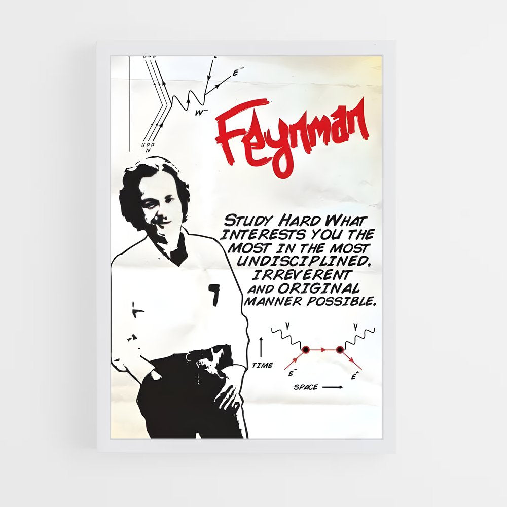 ap-richard feynman-3 cadre Blanc