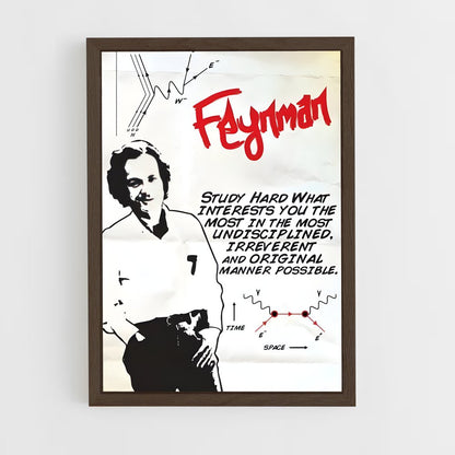 ap-richard feynman-3 cadre Bois foncé