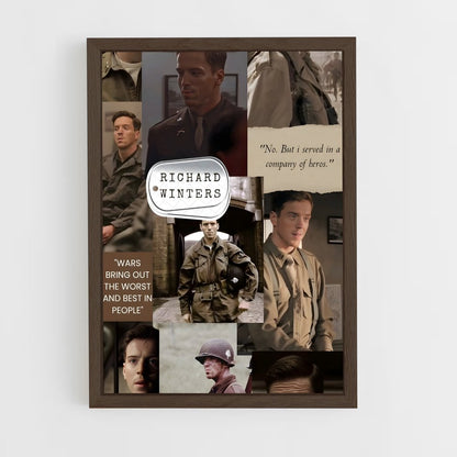 ap-richard winters-3 cadre Bois foncé