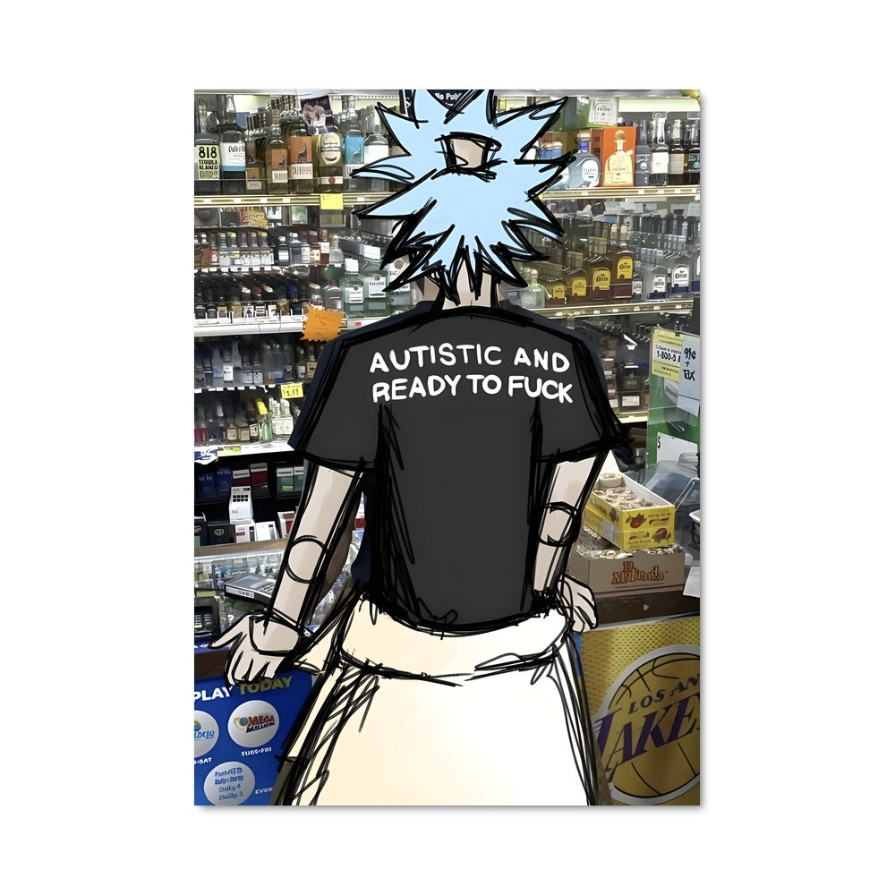 Poster Rick en Magasin