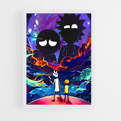 ap-rick and morty-10 cadre Blanc