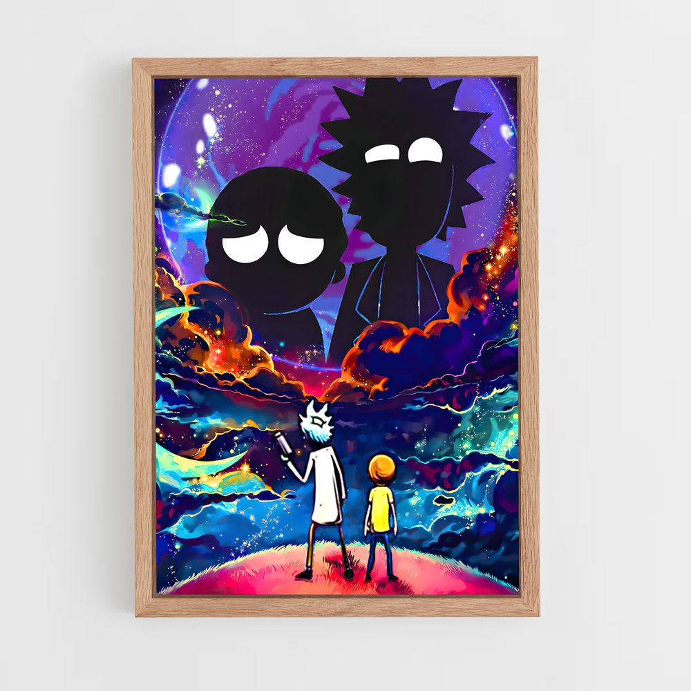 ap-rick and morty-10 cadre Bois clair