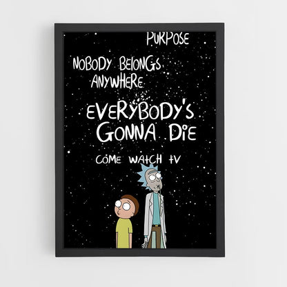 ap-rick and morty-2 cadre Noir