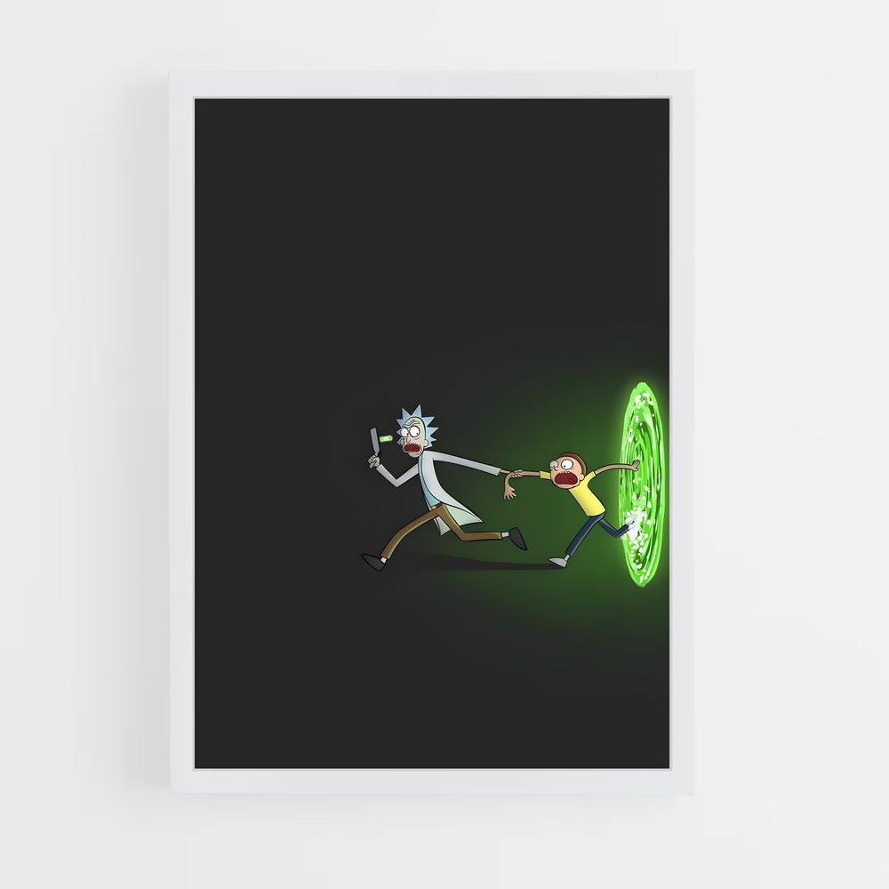 ap-rick and morty-7 cadre Blanc