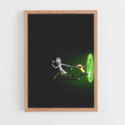 ap-rick and morty-7 cadre Bois clair