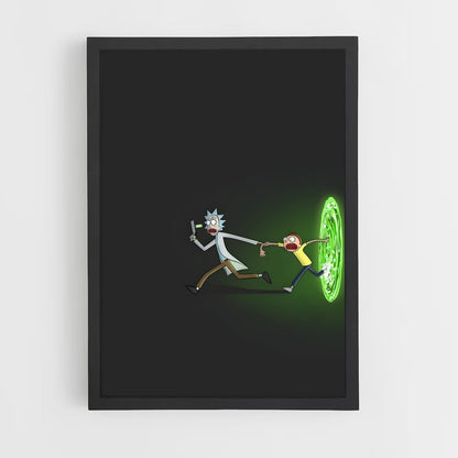 ap-rick and morty-7 cadre Noir