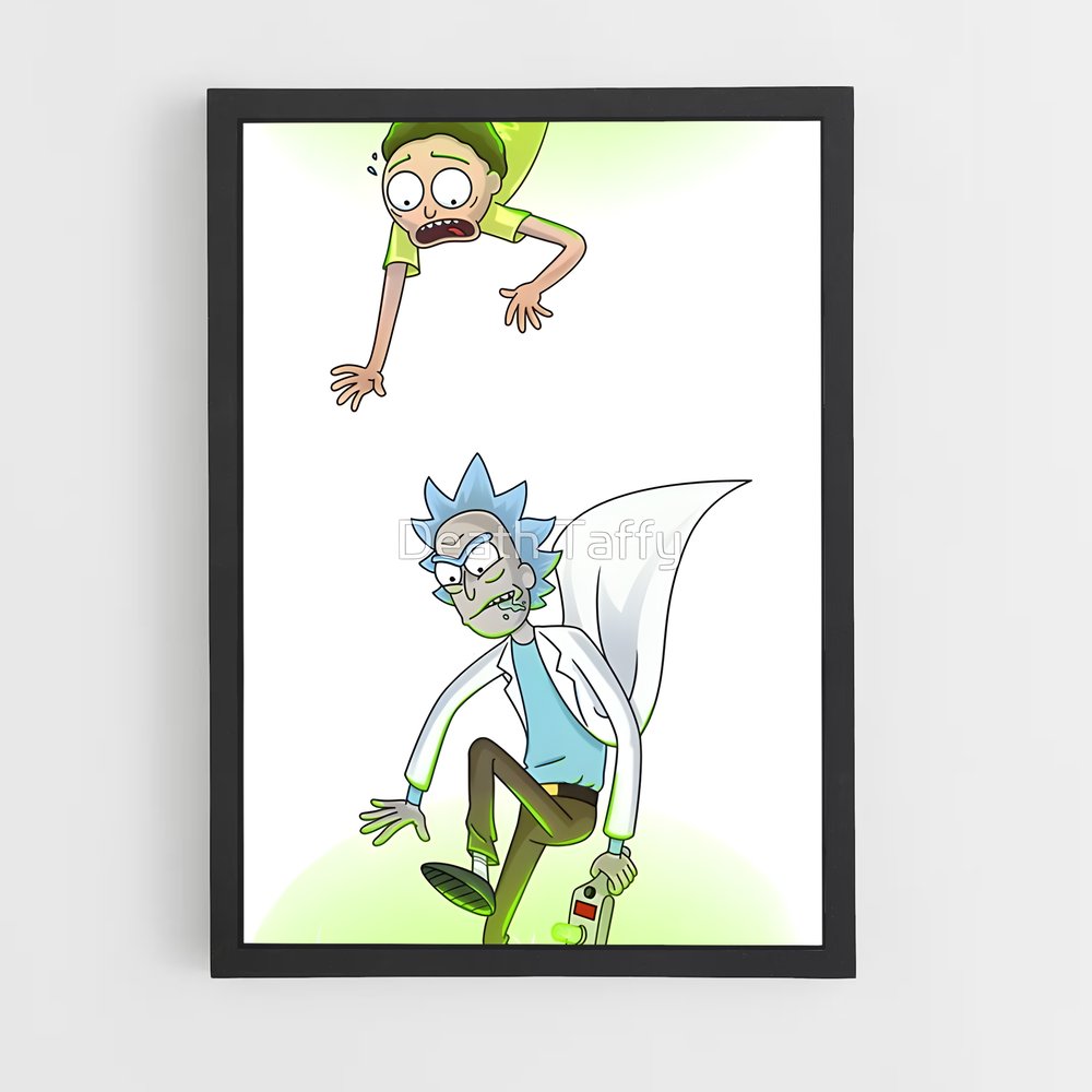 ap-rick and morty-8 cadre Noir