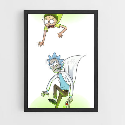 ap-rick and morty-8 cadre Noir