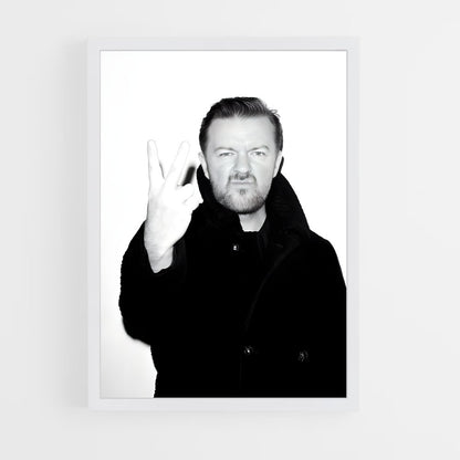 ap-ricky gervais-4 cadre Blanc