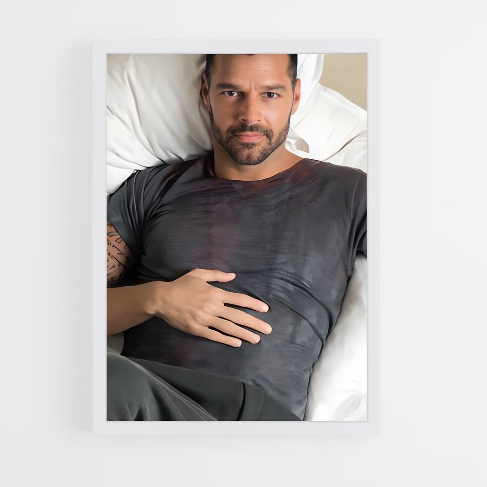 ap-ricky martin-3 cadre Blanc