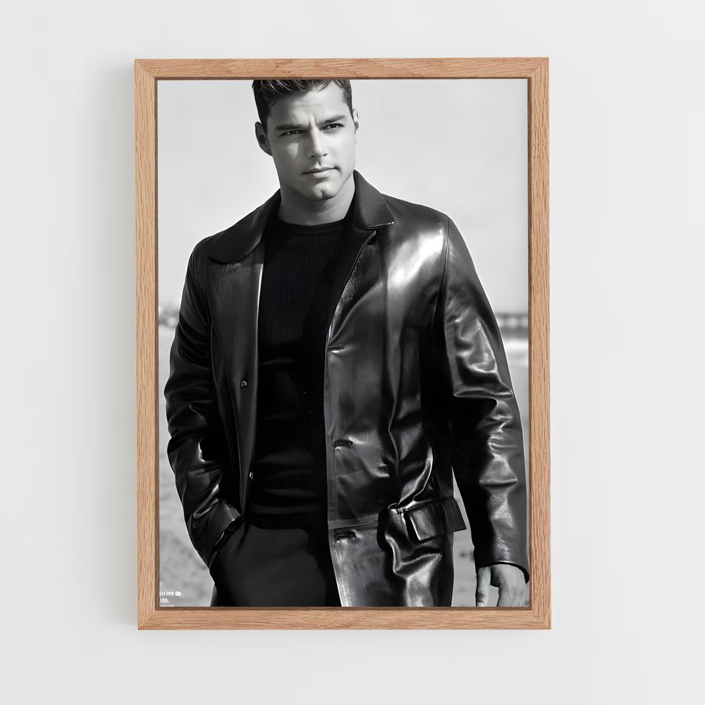 ap-ricky martin-7 cadre Bois clair