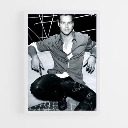 ap-ricky martin-8 cadre Blanc