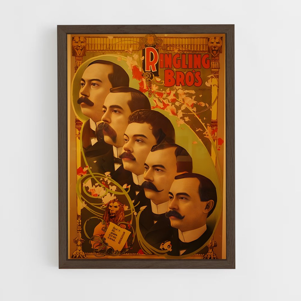 ap-ringling brothers-1 cadre Bois foncé