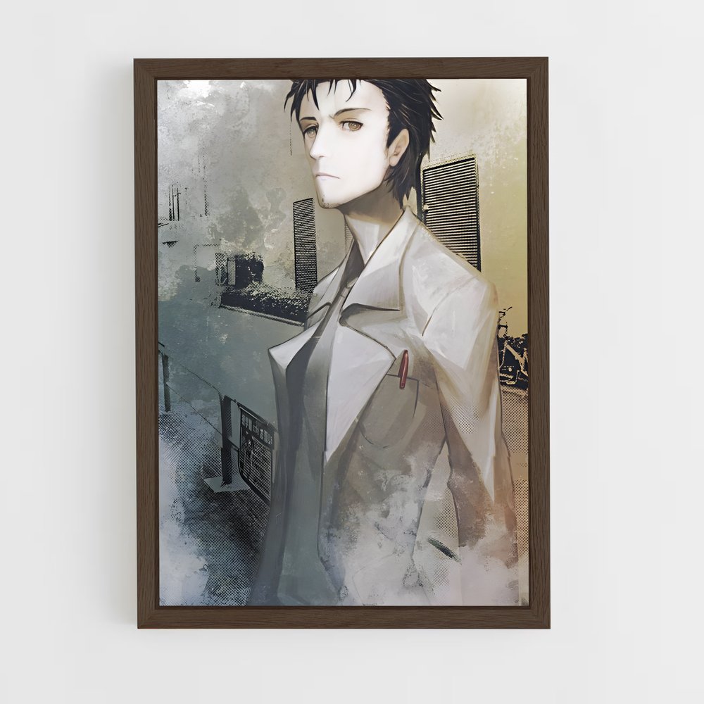 ap-rintaro okabe-1 cadre Bois foncé