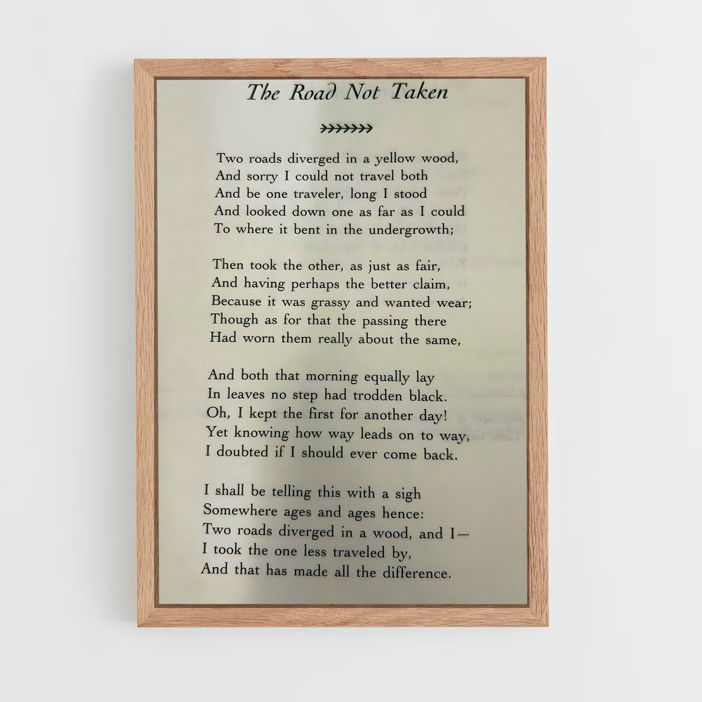 ap-robert frost-1 cadre Bois clair