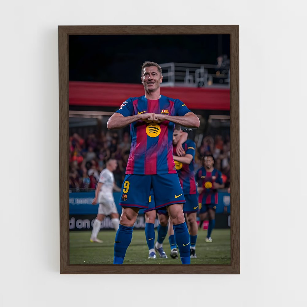 ap-robert lewandowski-1 cadre Bois foncé