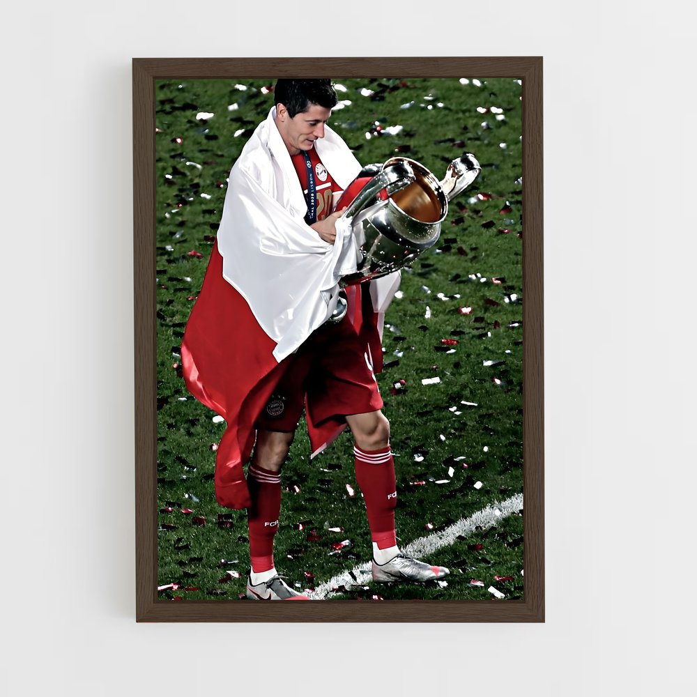 ap-robert lewandowski-12 cadre Bois foncé