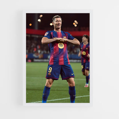 ap-robert lewandowski-8 cadre Blanc