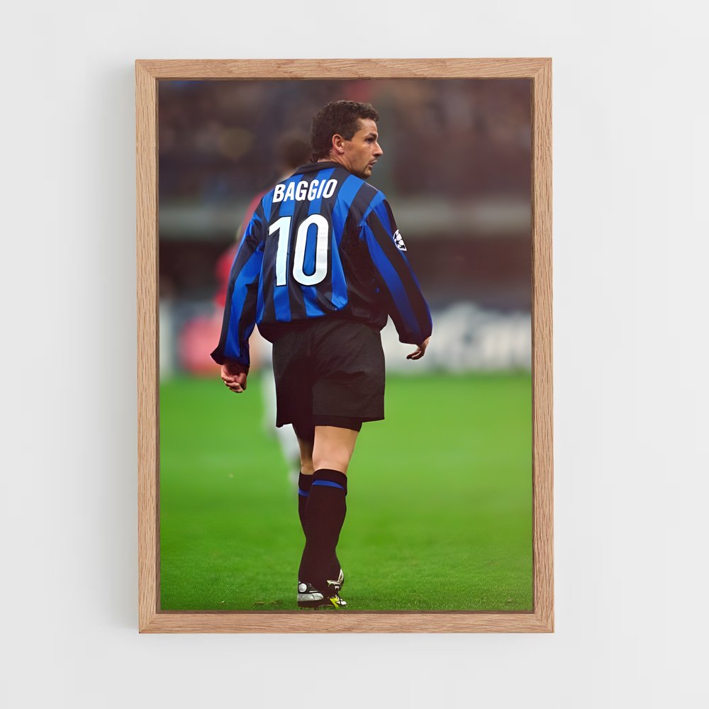 ap-roberto baggio-13 cadre Bois clair