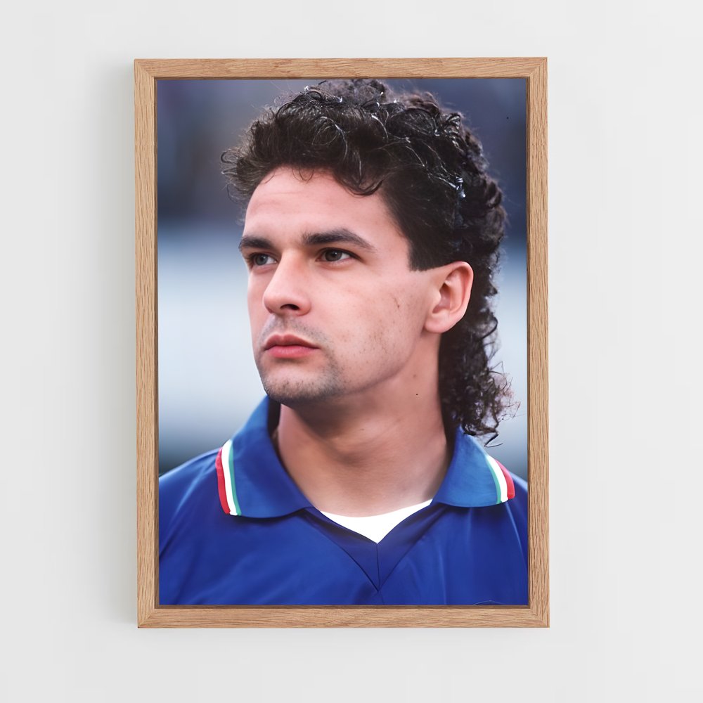 ap-roberto baggio-14 cadre Bois clair