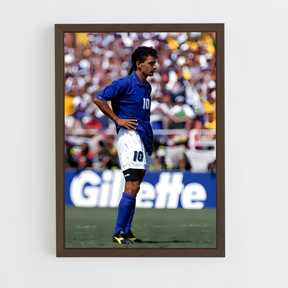 ap-roberto baggio-3 cadre Bois foncé