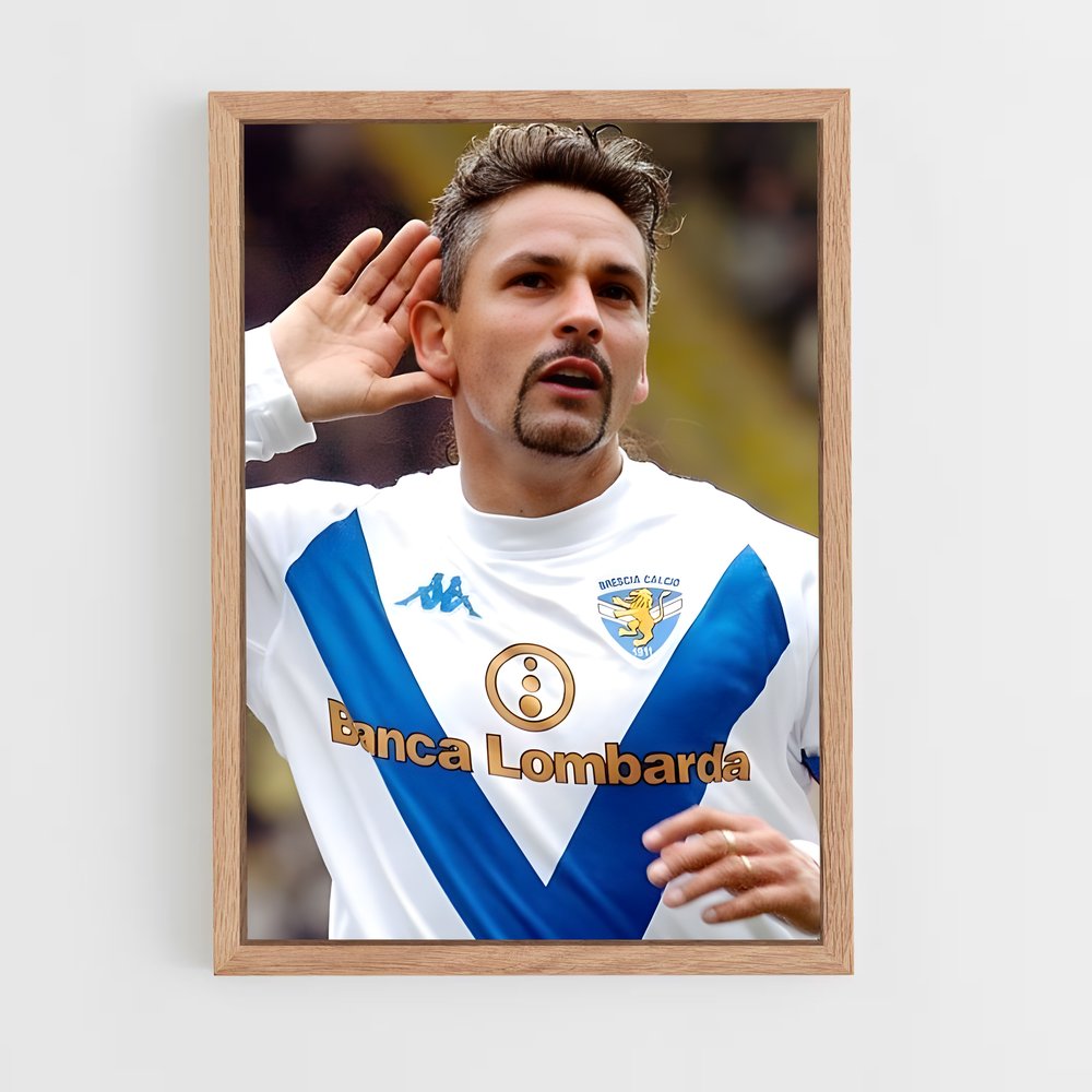 ap-roberto baggio-4 cadre Bois clair