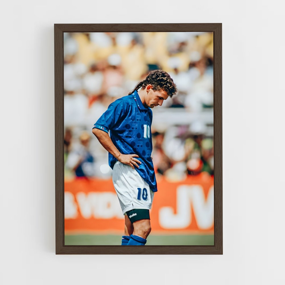 ap-roberto baggio-5 cadre Bois foncé