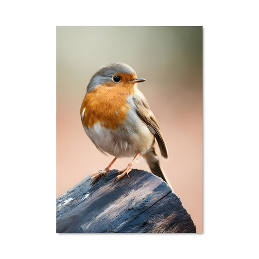 Poster Le Rouge-Gorge Solitaire