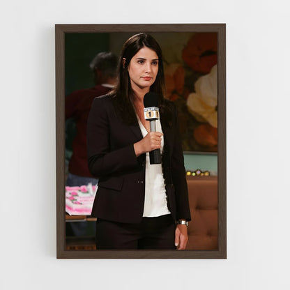 ap-robin scherbatsky-4 cadre Bois foncé