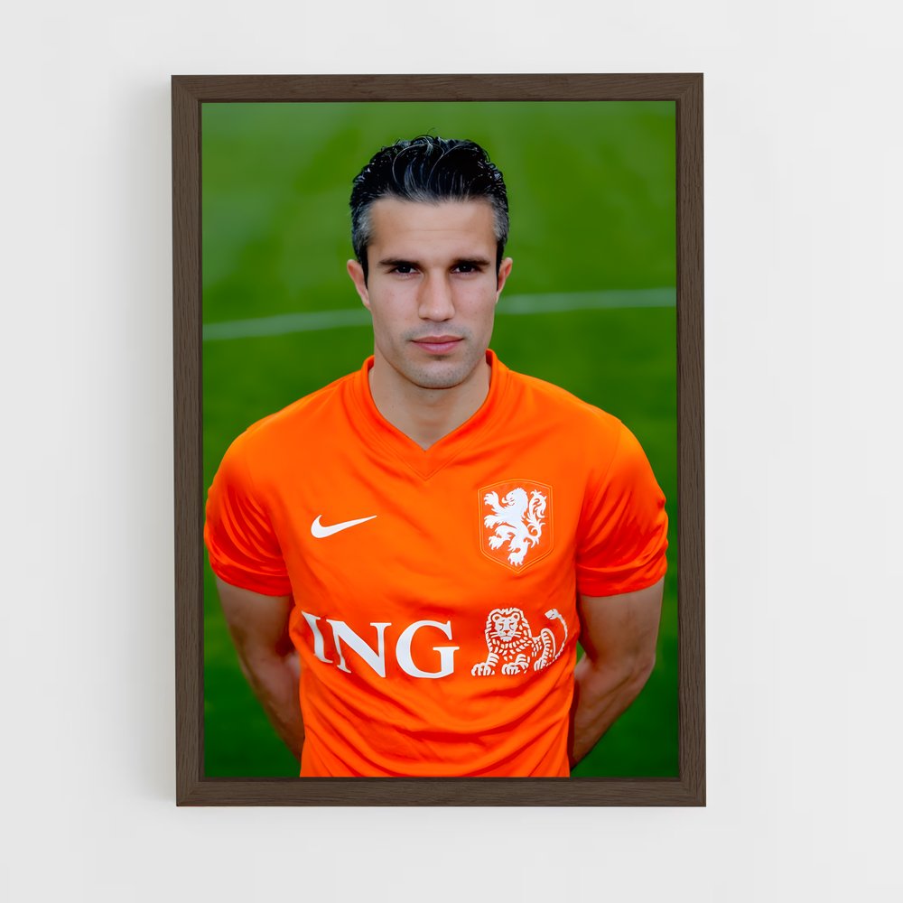ap-robin van persie-4 cadre Bois foncé